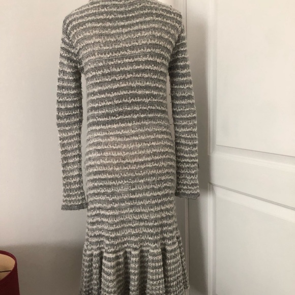 Free People rare Smile As You Mean midi duster open knit striped cardigan - Picture 4 of 9